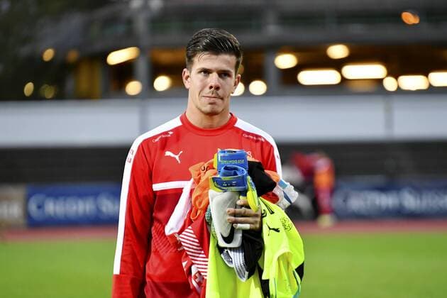 09.09.2019 Basel. Fussball Herren Saison 2019 2020 Laenderspiel U 20 Schweiz - England. Im Bild : Torhueter Nicholas Ammeter (SUI) Aktion Einzelbild