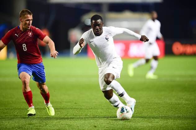 Fußball, U21 Länderspiel, Frankreich - Tschechien Jean Victor Makengo (Fra) vs Filip Havelka (Rep Tcheq) FOOTBALL : France espoirs vs Republique Tcheque - 09 09 2019 JBAutissier Panoramic 