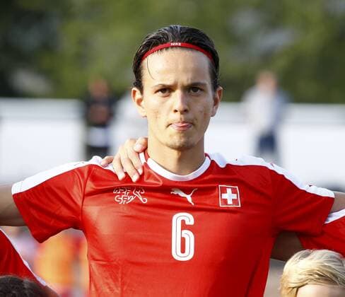 09.09.2019 Basel. Fussball Herren Saison 2019 2020 Laenderspiel U 20 Schweiz - England. Im Bild : Gabriel Bares (SUI) Aktion Einzelbild Portraet
