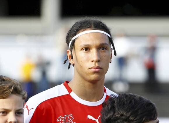 09.09.2019 Basel. Fussball Herren Saison 2019 2020 Laenderspiel U 20 Schweiz - England. Im Bild : Nishan Burkart (SUI) Aktion Einzelbild Portraet