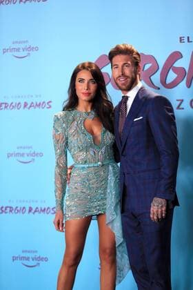 Real Madrid s Spanish defender Sergio Ramos (R) and his spouse, Pilar Rubio (L), attend the premiere of The Heart of Sergio Ramos at the Reina Sofia Museum in Madrid, Spain, 10 September 2019. The Heart of Sergio Ramos , an Amazon original miniseries, will be released on 13 September. Premiere of The Heart of Sergio Ramos TV miniseries in Madrid !ACHTUNG: NUR REDAKTIONELLE NUTZUNG!  Copyright: xFernandoxAlvaradox GRAF9863 20190910-637037491056748498