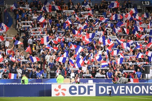 ILLUSTRATION - SUPPORTERS - DRAPEAUX FOOTBALL : France vs Andorre - Qualifications Euro 2020 - 10 09 2019 FEP Panoramic 