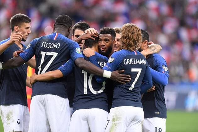 JOIE - 08 THOMAS LEMAR (FRA) FOOTBALL : France vs Andorre - Qualifications Euro 2020 - 10 09 2019 FEP Panoramic 