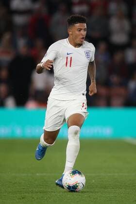 England v Kosovo UEFA EURO, EM, Europameisterschaft,Fussball 2020 Qualifiers Jadon Sancho of England in action during the UEFA Euro 2020 Qualifiers match at the St Mary s Stadium, Southampton Content Not Available For UK Newspapers Copyright: xPaulxChestertonx FIL-13632-0110
