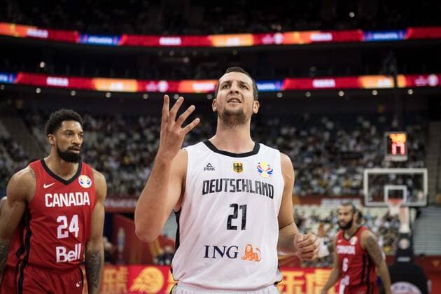 Basketball Shanghai 09.09.2019 FIBA Basketball Weltmeisterschaften World Cup WM Weltmeisterschaft Deutschland (GER) - Kanada (CAN) Paul Zipser (Deutschland, No.21)