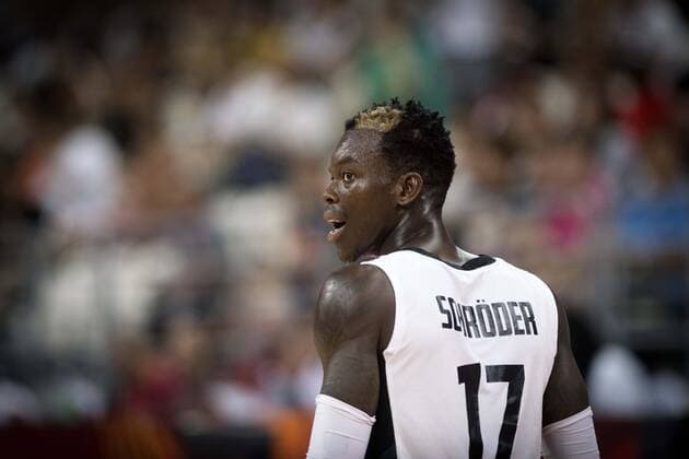Basketball Shanghai 09.09.2019 FIBA Basketball Weltmeisterschaften World Cup WM Weltmeisterschaft Deutschland (GER) - Kanada (CAN) Dennis Schröder Schroeder (Deutschland, No.17) Schröder Schroder