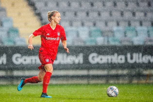 190911 Amanda Ilestedt of Bayern Munich during the Champions League match between Kopparbergs Göteborg and Bayern Munich on September 11, 2019 in Gothenburg. Photo: Michael Erichsen BILDBYRAN Cop 89 kopparbergs göteborg göteborg bayern munich bayern münchen bbeng champions league womens dam football fotboll soccer Copyright: MICHAELxERICHSEN BB190911BB137