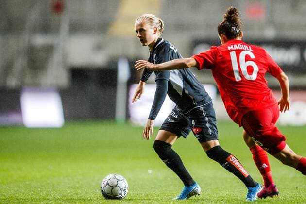 190911 Filippa Curmark of Göteborg during the Champions League match between Kopparbergs Göteborg and Bayern Munich on September 11, 2019 in Gothenburg. Photo: Michael Erichsen BILDBYRAN Cop 89 kopparbergs göteborg göteborg bayern munich bayern münchen bbeng champions league womens dam football fotboll soccer Copyright: MICHAELxERICHSEN BB190911BB176