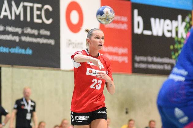 Silje Brons Petersen (HSG Blomberg-Lippe 23) TusSies Metzingen, Handball, HBF, Ligaspiel, 11.09.2019, Foto:TBaur Eibner TusSies Metzingen vs. HSG Blomberg-Lippe Metzingen Copyright: xEIBNER TobiasxBaurx EP_TBR