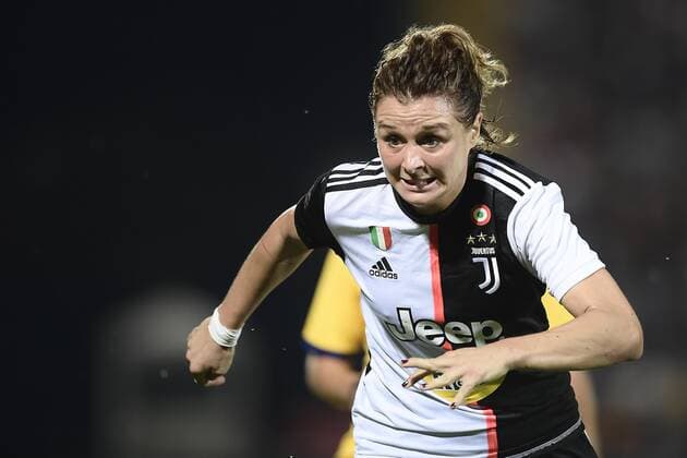 Photo LaPresse - Fabio Ferrari September 11, 2019 Alessandria ( Italy ) Women s Champions League - Juventus Women vs Futbol Club Barcelona - Round of 16 - roundtrip- Giuseppe Mocagatta Stadium of Alessandria. in the pic:Cristiana Girelli (Juventus Women)  Copyright: xLaPresse FabioxFerrarix