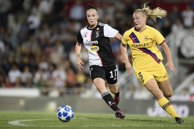 Photo LaPresse - Fabio Ferrari September 11, 2019 Alessandria ( Italy ) Women s Champions League - Juventus Women vs Futbol Club Barcelona - Round of 16 - roundtrip- Giuseppe Mocagatta Stadium of Alessandria. in the pic:Staskova (Juventus Women)  Copyright: xLaPresse FabioxFerrarix