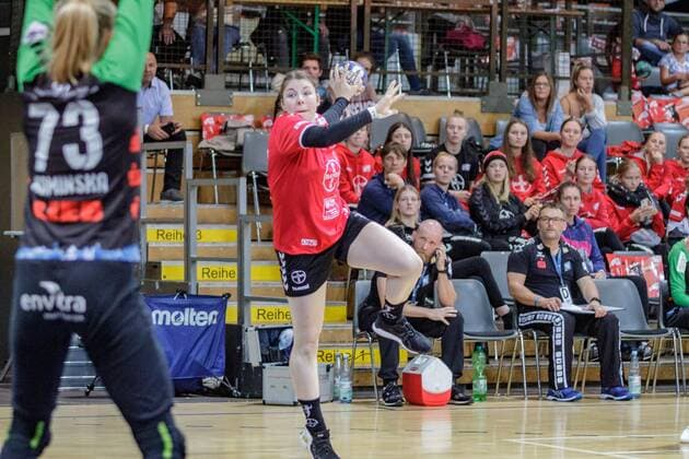 1. Frauen Handball Bundesliga, TSV Bayer 04 Leverkusen - Neckarsulmer SU, Leverkusen, 11.9.2019 TSV Bayer 04 Leverkusen - Neckarsulmer SU am 11.9.2019 in der Ostermann Arena, Leverkusen Copyright: xBEAUTIFULxSPORTS MarcxJungex