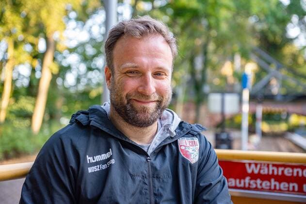 Jan-Henning Himborn (Sportlicher Leiter, SV Union Halle) Saisoneröffnung mit dem Fanclub Saalemiezen an der Parkeisenbahn Peißnitzexpress SV Union Halle-Neustadt (Wildcats) Handball 2.Bundesliga - Saison 2019 2020 Copyright: xVIADATAx xHolgerxJohnx Halle Saale Sachsen-Anhalt Deutschland