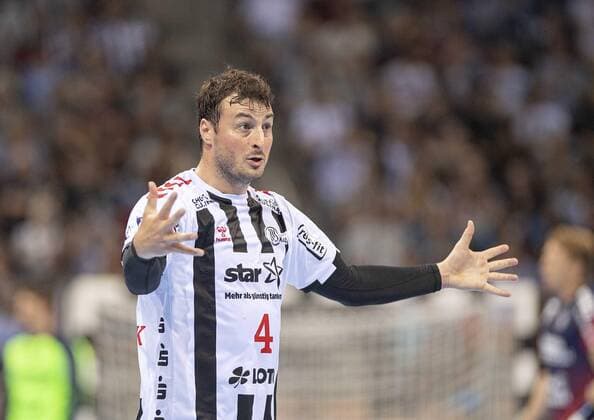Domagoj DUVNJAK (KI) Gestik, Geste, Handball Super Cup 2019, SG Flensburg-Handewitt (FL) - THW Kiel (KI) 32:31 (im Siebenmeterwerfen), am 21.08.2019 in Duesseldorf Deutschland. Â