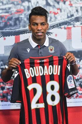 Sport Bilder des Tages Hicham Boudaoui (OGC Nice) FOOTBALL : Conference de presentation de Hicham Boudaoui - Nice - 12 09 2019 NorbertScanella PanoramiC 