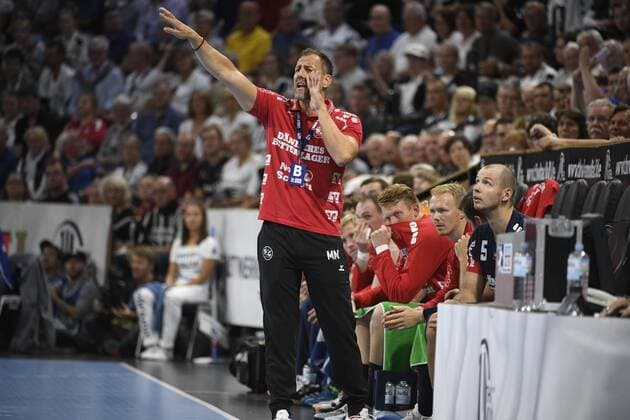 SG-Trainer Maik Machulla, Handball-Bundesliga, Liqui-Moly-HBL, Männer, 5. Spieltag, THW Kiel vs SG Flensburg-Handewitt, 12.09.19 Kiel Sparkassen Arena Schleswig-Holstein Germany