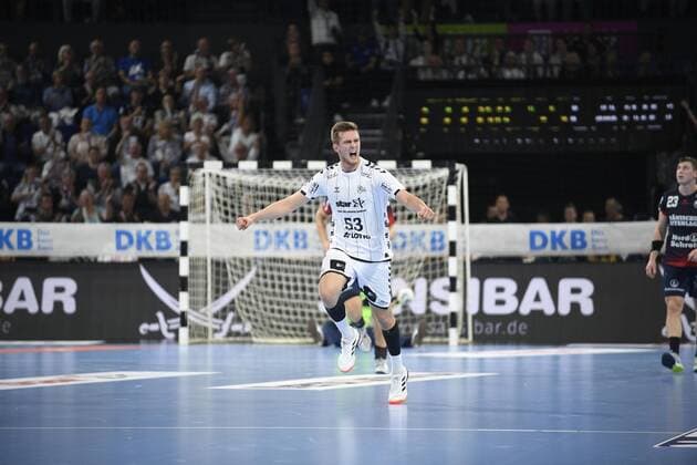Jubel bei Nikola Bilyk (THW Kiel), Handball-Bundesliga, Liqui-Moly-HBL, Männer, 5. Spieltag, THW Kiel vs SG Flensburg-Handewitt, 12.09.19 Kiel Sparkassen Arena Schleswig-Holstein Germany