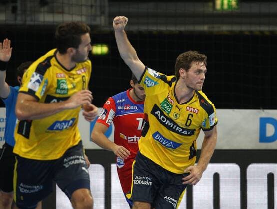 Handball, 1. Bundesliga: Rhein-Neckar-Löwen - HBW Balingen-Weilstetten, 5. Spieltag am 12.09.2019, Saison 2019 20, ZmdZ, torjubel Niclas Kirkelokke (6, Rhein Neckar Löwen), Rhein-Neckar-Löwen - HBW Balingen-Weilstetten