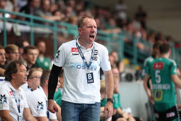Frank Carstens (Trainer TSV GWD Minden) GER, Handball, 1. Bundesliga, TSV GWD Minden gegen Die Eulen Ludwigshafen, 12.09.2019 Minden Copyright: xEIBNER JanxStrohdiekx EP_JSK
