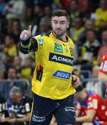 Handball, 1. Bundesliga: Rhein-Neckar-Löwen - HBW Balingen-Weilstetten, 5. Spieltag am 12.09.2019, Saison 2019 20, ZmdZ, Jannik Kohlbacher (80, Rhein Neckar Löwen), Rhein-Neckar-Löwen - HBW Balingen-Weilstetten