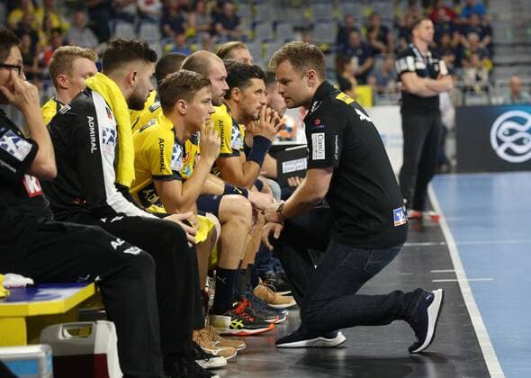 Handball, 1. Bundesliga: Rhein-Neckar-Löwen - HBW Balingen-Weilstetten, 5. Spieltag am 12.09.2019, Saison 2019 20, ZmdZ, Kristjan Andresson (Trainer Rhein Neckar Löwen), Rhein-Neckar-Löwen - HBW Balingen-Weilstetten