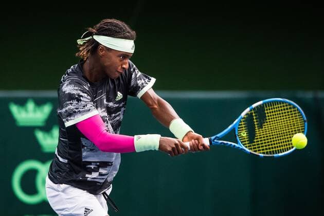 2019 Davis Cup Sweden v Israel 190913 Mikael Ymer of Sweden during the Davis Cup qualification tennis match between Sweden and Israel on September 13, 2019 in Stockholm. Copyright: JOHANNAxLUNDBERG BB190913JL009