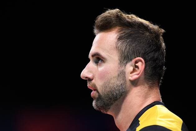 13.09.2019, Paleis 12, Brüssel Bruessel Volleyball, Europameisterschaft, Deutschland (GER) vs. Serbien (SRB) Georg Grozer ( 9 GER)