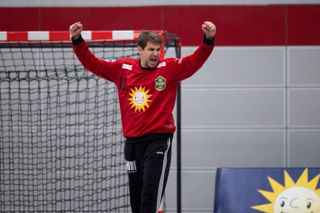 Lübbecke, Deutschland 13.09.2019: 2. Handball-Bundesliga - 2019 2020 - TuS-N-Lübbecke vs. HSG Krefeld Peter Tatai (Lübbecke) Lübbecke Nordrhein-Westfalen Deutschland Merkur Arena