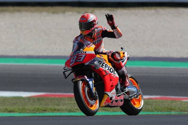 IPP20190914 Motorsports: MotoGP World Championship, WM, Weltmeisterschaft GP of San Marino, Marc Marquez (SPA)Repsol Honda Team (Verwendung nur in Deutschland - GERMANY ONLY) *** IPP20190914 Motorsports MotoGP World Championship, GP of San Marino, Marc Marquez SPA Repsol Honda Team Use only in Germany GERMANY ONLY 