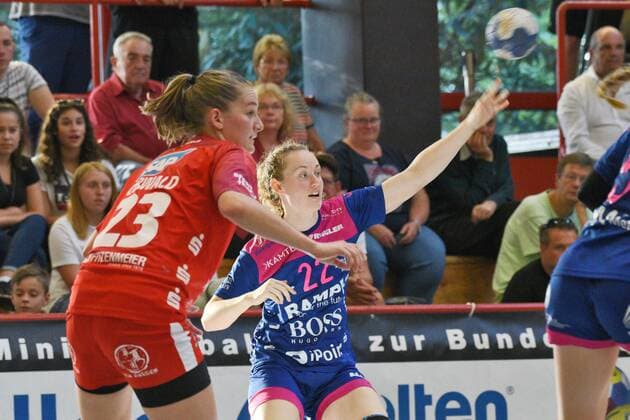 Maren Weigel (TusSies Metzingen 22) TusSies Metzingen, Handball, HBF, Ligaspiel, 14.09.2019, Foto:TBaur Eibner Kurpfalz Baeren vs. TusSies Metzingen Ketsch Copyright: xEIBNER TobiasxBaurx EP_TBR