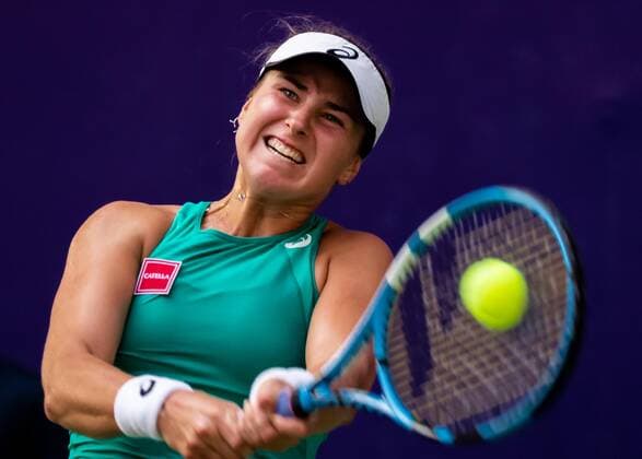 NANCHANG, CHINA - SEPTEMBER 15: Rebecca Peterson of Sweden returns a shot in the women s singles final match against Elena Rybakina of Kazakhstan during 2019 WTA, Tennis Damen Jiangxi Open at Nanchang International Sports Center on September 15, 2019 in Nanchang, Jiangxi Province of China.  Copyright: xVCGx CFP111249289159 