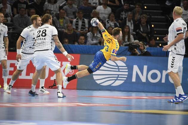 Arkadiusz Moryto (Kielce) ist frei, Handball, Männer, THW Kiel vs PGE Vive Kielce, Champions-League, 1. Spieltag, Gruppenphase, 15.09.19 Kiel Sparkassen-Arena Schleswig-Holstein Germany