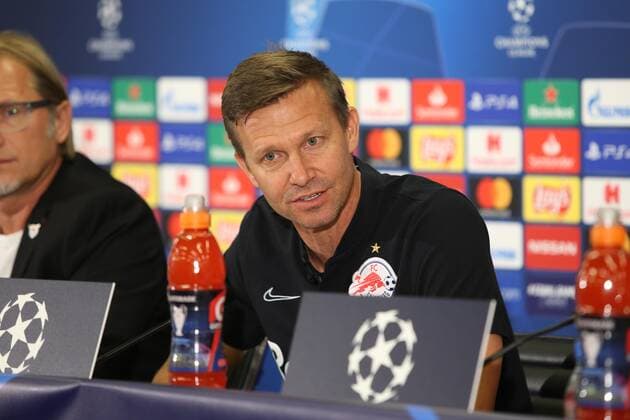 SOCCER - CL, RBS vs Genk SALZBURG,AUSTRIA,16.SEP.19 - SOCCER - UEFA Champions League, group stage, Red Bull Salzburg vs KRC Genk, preview, press conference, PK, Pressekonferenz RBS. Image shows head coach Jesse Marsch (RBS). GEPAxpictures xMathiasxMandl