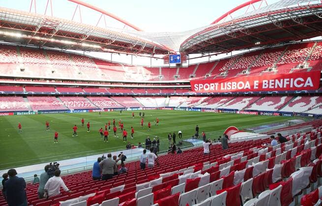 RB Leipzig - Training Fussball Champions League Lissabon, 16.09.2019, Est‡dio da Luz, Fussball, UEFA Champions League, Gruppe G, 1.Spieltag , Benfica Lissabon vs. RB Leipzig , Abschlusstraining am Vortag des Spieles. , Im Bild; Stadionübersicht. , UEFA regulations prohibit any use of photographs as image sequences and or quasi-video
