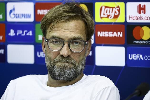 16th September 2019; San Paolo Stadium, Naples, Italy; press conference, PK, Pressekonferenz Liverpool; Jurgen Klopp coach of Liverpool  ActionPlus12167919 AlessandroxGarofalo