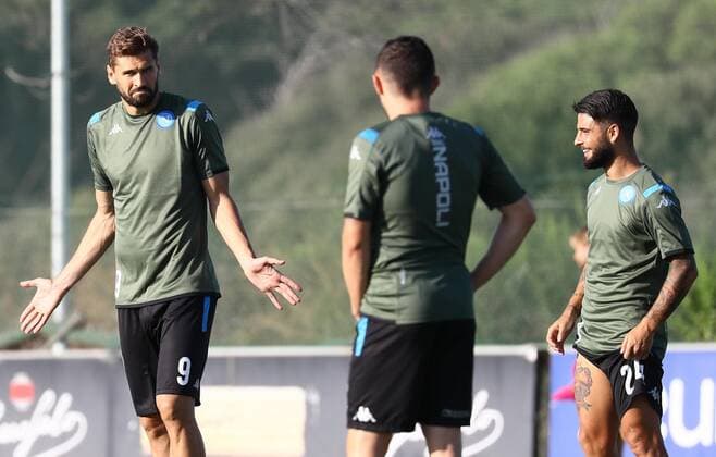 16th September 2019; Castelvolturno training center SSC Napoli, where Napoli train ahead of their Champions League match versus Liverpool; Fernando Llorente of Napoli  ActionPlus12167969 AlessandroxGarofalo