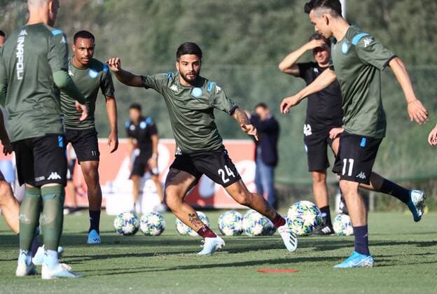 16th September 2019; Castelvolturno training center SSC Napoli, where Napoli train ahead of their Champions League match versus Liverpool; Lorenzo Insigne of Napoli  ActionPlus12167976 AlessandroxGarofalo