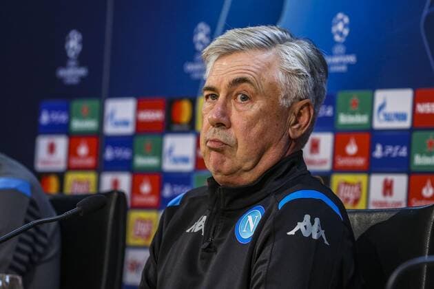 Italy: press conference, PK, Pressekonferenz Champions League Napoli Castelvolturno, Campania, Italy, 09-16-19 Press Conference on the eve of the Champions League match SSC Napoli - Liverpool FC in picture Carlo Ancelotti coach ssc napoli (Antonio Balasco - Pacific Press ) Castel Volturno Campania Italy Caserta  AntonioxBalascox xPacificxPress