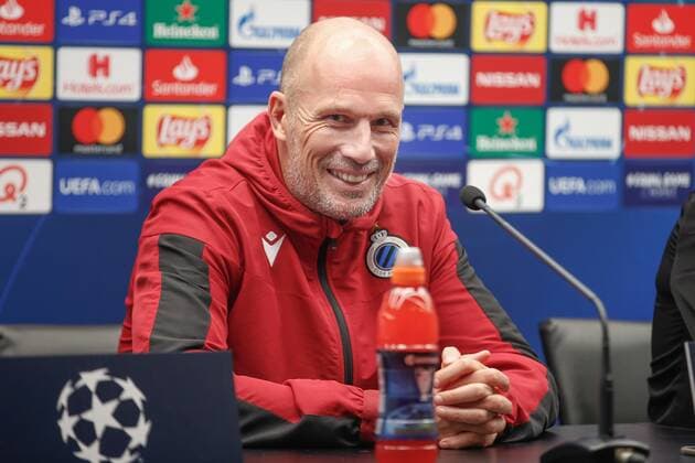 Fußball, CL, FC Brügge Pressekonferenz Club Brugge s head coach Philippe Clement pictured during a press conference, PK, Pressekonferenz of Belgian soccer team Club Brugge, Tuesday 17 September 2019 in Brugge, in preparation of Tomorrow s match against Turkish club Galatasaray AS in the group stage of the UEFA Champions League. BRUNOxFAHY  x05664801x