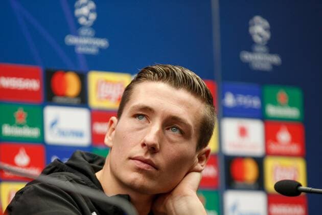 Fußball, CL, FC Brügge Pressekonferenz Club s Hans Vanaken pictured during a press conference, PK, Pressekonferenz of Belgian soccer team Club Brugge, Tuesday 17 September 2019 in Brugge, in preparation of Tomorrow s match against Turkish club Galatasaray AS in the group stage of the UEFA Champions League. BRUNOxFAHY  x05664821x