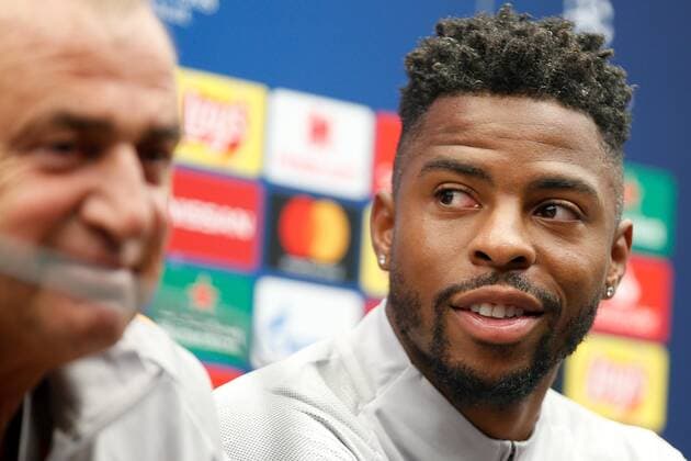 Fußball, CL, Galatasaray Istanbul Pressekonferenz Galatasaray s Ryan Donk pictured during a press conference, PK, Pressekonferenz of Turkish soccer team Galatasaray AS, Tuesday 17 September 2019 in Brugge, in preparation of Tomorrow s match against Belgian club Club Brugge in the group stage of the UEFA Champions League. BRUNOxFAHY  x05665820x