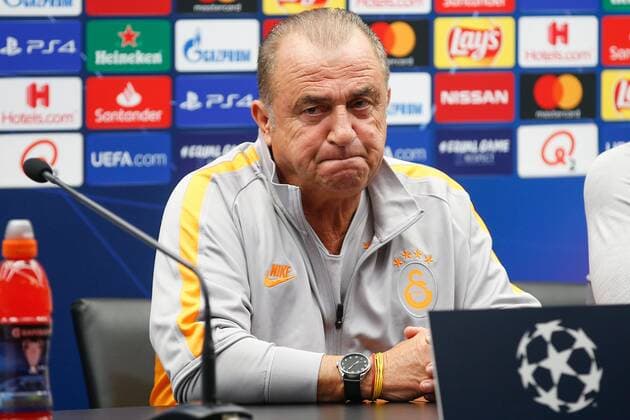 Fußball, CL, Galatasaray Istanbul Pressekonferenz Galatasaray s head coach Fatih Terim pictured during a press conference, PK, Pressekonferenz of Turkish soccer team Galatasaray AS, Tuesday 17 September 2019 in Brugge, in preparation of Tomorrow s match against Belgian club Club Brugge in the group stage of the UEFA Champions League. BRUNOxFAHY  x05665833x