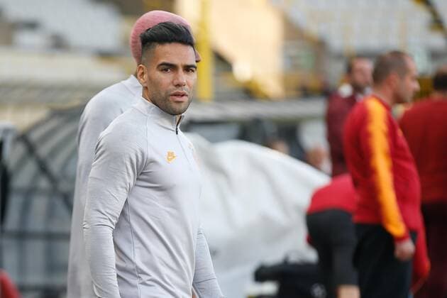 Galatasaray s Radamel Falcao Garcia Zarate pictured during a training session of Turkish soccer team Galatasaray AS, Tuesday 17 September 2019 in Brugge, in preparation of Tomorrow s match against Belgian club Club Brugge in the group stage of the UEFA Champions League. BRUNOxFAHY  x05665850x