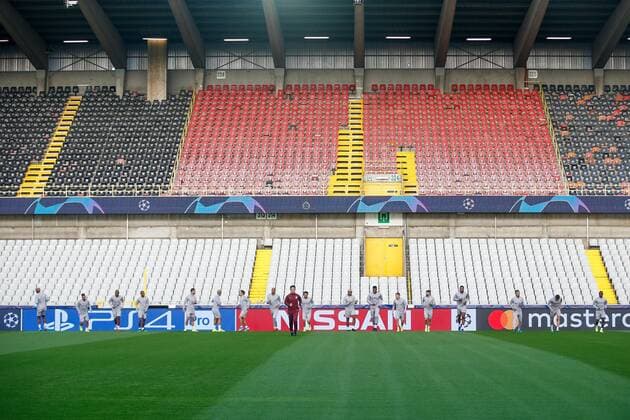 Galatasaray s players pictured during a training session of Turkish soccer team Galatasaray AS, Tuesday 17 September 2019 in Brugge, in preparation of Tomorrow s match against Belgian club Club Brugge in the group stage of the UEFA Champions League. BRUNOxFAHY  x05665847x