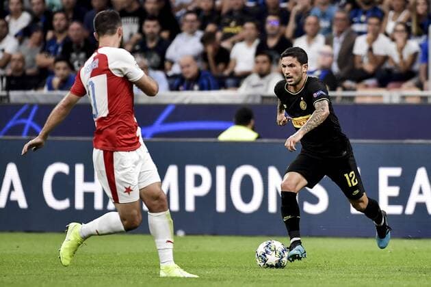 Photo LaPresse Marco Alpozzi September 17, 2019 Milan (Italy) soccer Inter Vs Slavia Praha - Champions League group stage - Group F - Giuseppe Meazza stadium In the pic: Stefano Sensi (F.C. Internazionale Milano);  Copyright: xMarcoxAlpozzi LaPresse LaPresse x