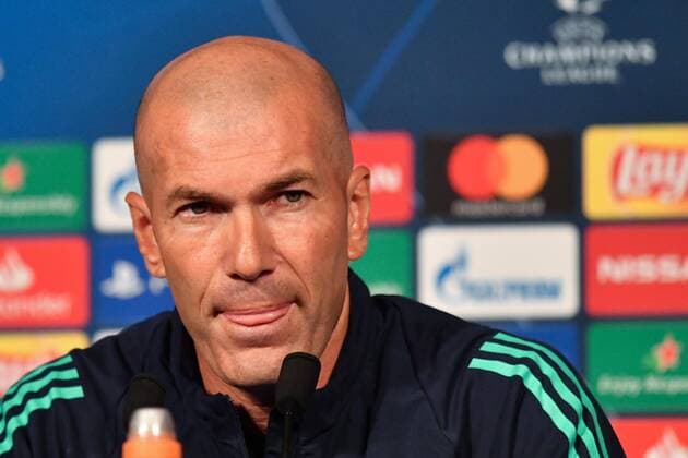 Fußball, CL, Real Madrid Pressekonferenz Zinedine Zidane in a press conference, PK, Pressekonferenz at the Parc des Princes on the eve of the league match, PSG-REAL on September 17, 2019.  JulienxMattiax xLexPictorium LePictorium_0214196
