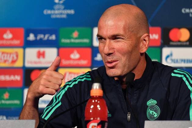 Fußball, CL, Real Madrid Pressekonferenz Zinedine Zidane in a press conference, PK, Pressekonferenz at the Parc des Princes on the eve of the league match, PSG-REAL on September 17, 2019.  JulienxMattiax xLexPictorium LePictorium_0214205