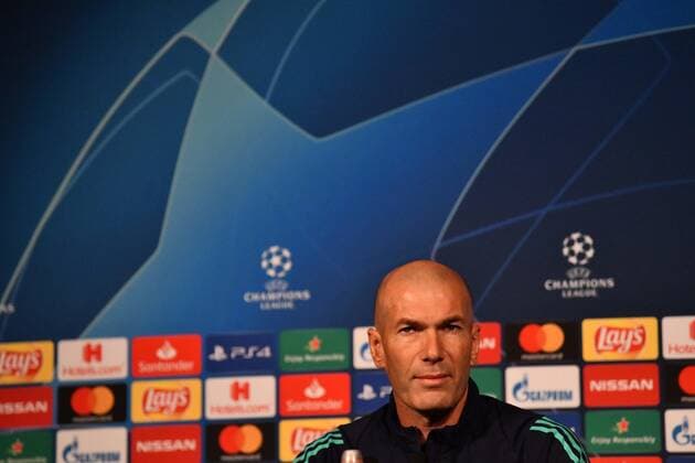 Fußball, CL, Real Madrid Pressekonferenz Zinedine Zidane in a press conference, PK, Pressekonferenz at the Parc des Princes on the eve of the league match, PSG-REAL on September 17, 2019.  JulienxMattiax xLexPictorium LePictorium_0214208