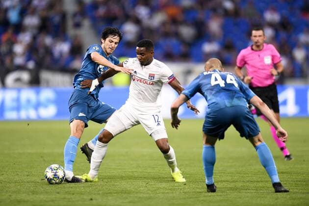 12 THIAGO MENDES (OL) - 07 SARDAR AZMOUN (ZEN) FOOTBALL : Lyon vs Zenith Saint Petersbourg - Ligue des Champions - 17 09 2019 AnthonyBIBARD FEP Panoramic 