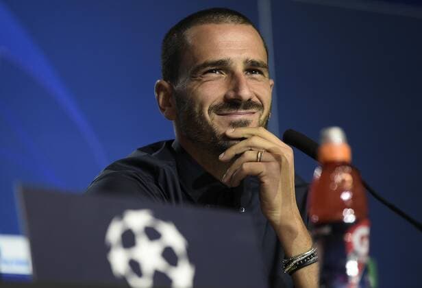 Fußball, CL, Juventus Turin Pressekonferenz Photo LaPresse - Fabio Ferrari September 17, 2019 Madrid (Spain) soccer press conference, PK, Pressekonferenz day before Atletico Madrid vs Juventus Fc - Uefa Champions League 2019 2020 - Group Stage 1 6 - Group D - Stadium Wanda Metropolitano of Madrid In the pic:Leonardo Bonucci (Juventus F.C.);  Copyright: xFabioxFerrari LaPressex